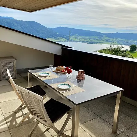 Beautiful Apartment With Fantastic Views Oberägeri Exterior photo